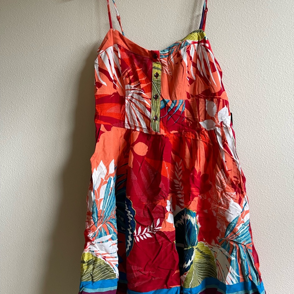 Express Multicolor Tropical Dress